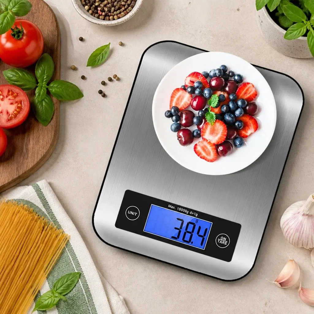 10kg Digital Food Scale with Stainless Steel Platform
