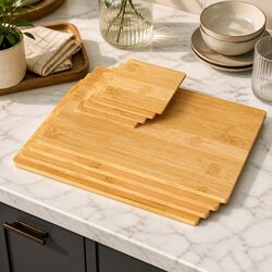 Bamboo Coaster & Placemat Set - Dimensions & Material Details