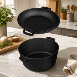 Cast Iron Double Dutch Oven: Specs and Dimensions Inside