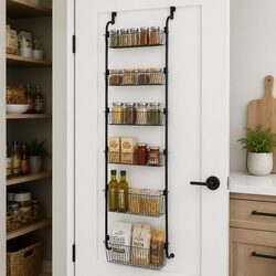 6 Tier Metal Over The Door Storage Rack Dimensions & Specs