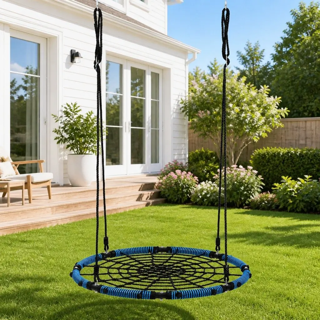 Tree Swing Nest Hammock 98.5cm Outdoor Backyard Porch Playground Oval Platform