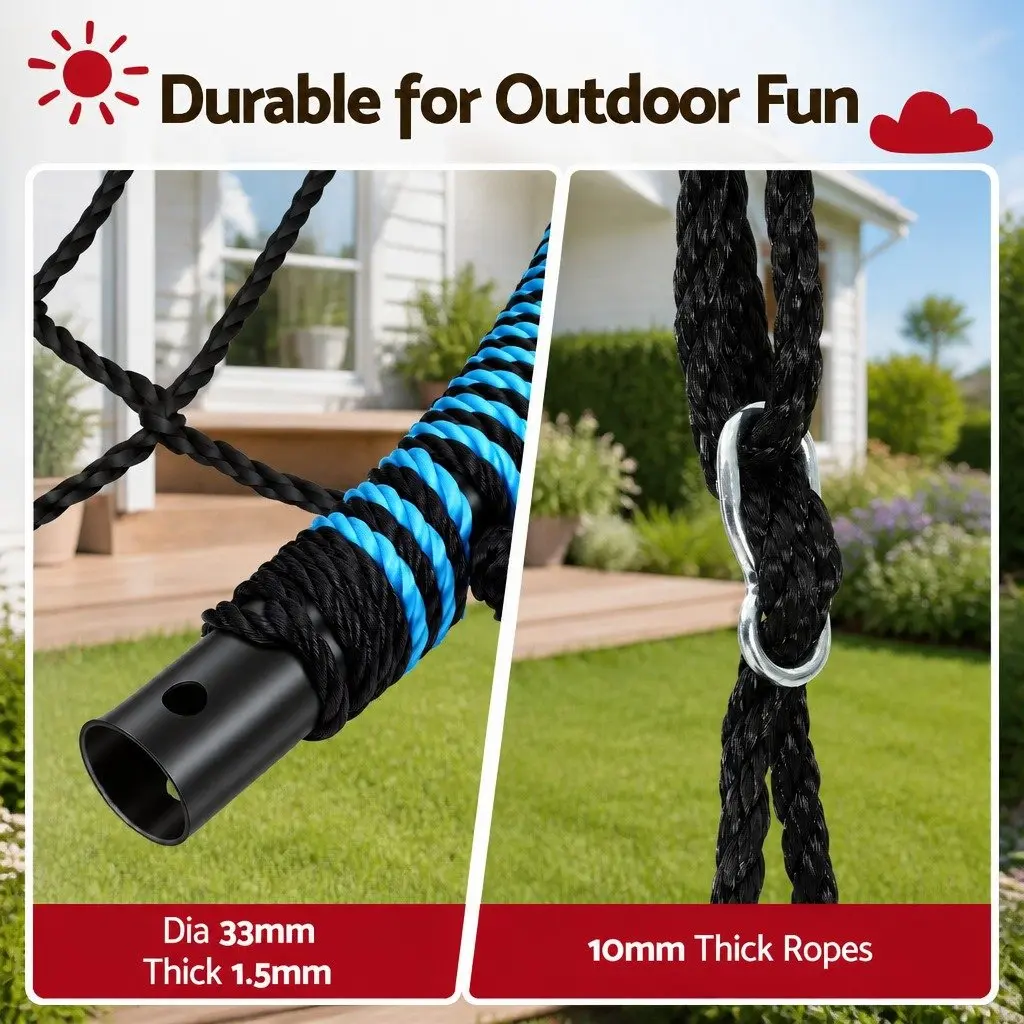 Tree Swing Nest Hammock 98.5cm Outdoor Backyard Porch Playground Oval Platform