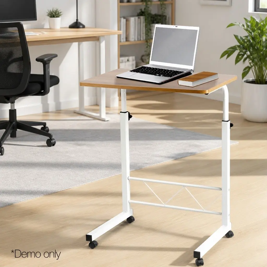Mobile Laptop Desk Adjustable Height Portable Workstation 60CM