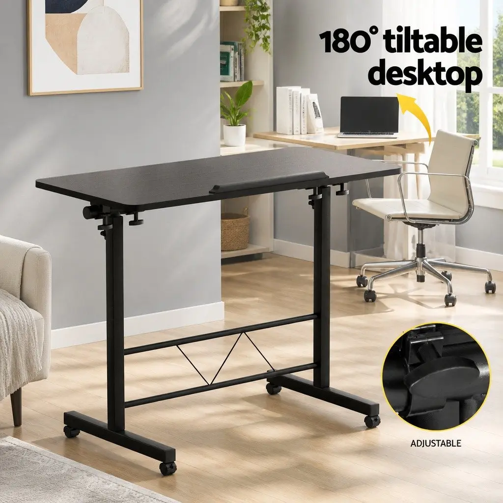 Mobile Laptop Desk for Bed Side Use Height Adjustable 80CM