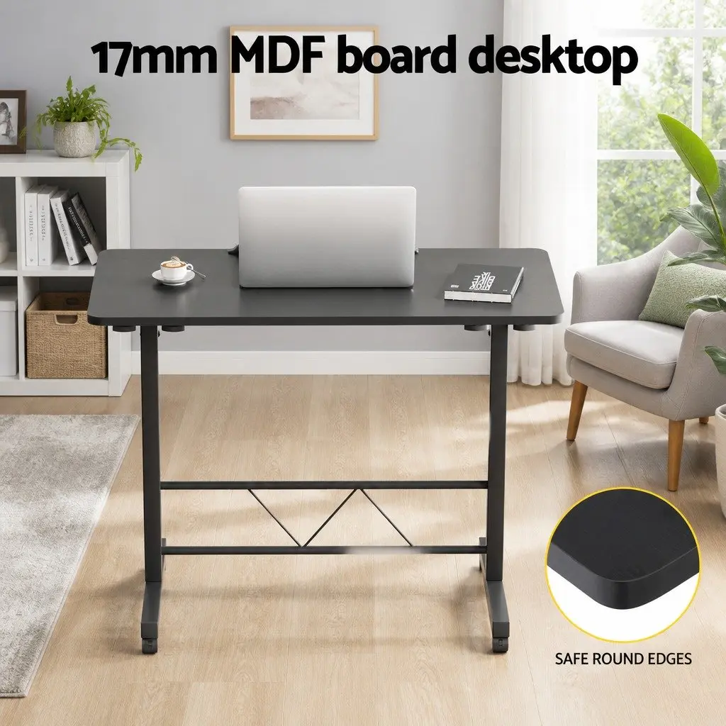 Mobile Laptop Desk for Bed Side Use Height Adjustable 80CM