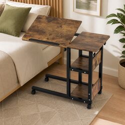 3 Tier Mobile Adjustable Laptop Desk - Dimensions & Specs