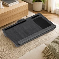 Lap Desk Specifications: MDF, 55x34x7 cm, Black