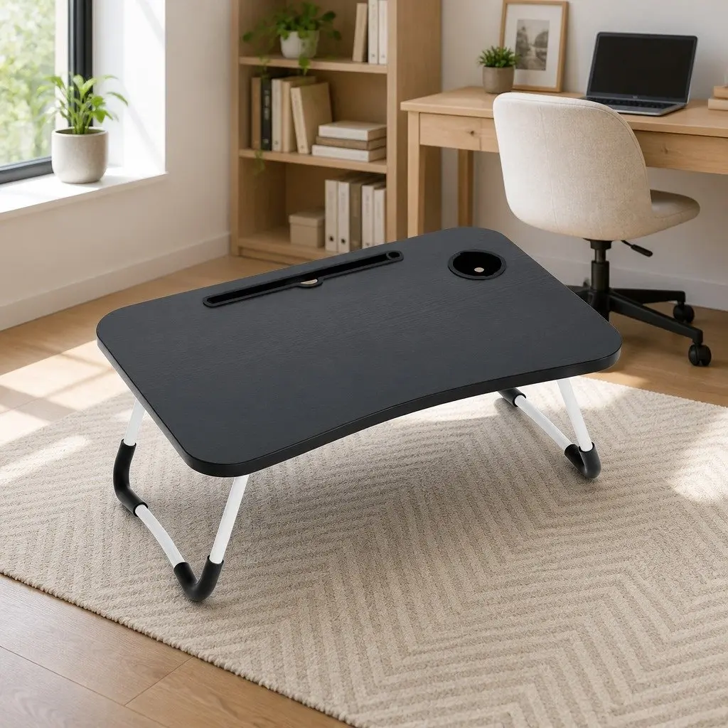 Laptop Desk Foldable Stand Adjustable Portable Lap Tray for Sofa Bed Work Study
