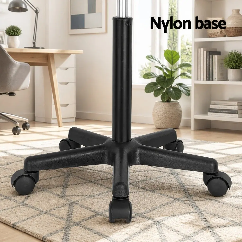 Black Height Adjustable Laptop Desk with Wheels