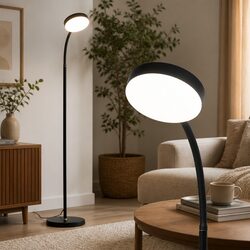 LED Floor Lamp - 1.5m Height, 10W Power, Remote Controlled