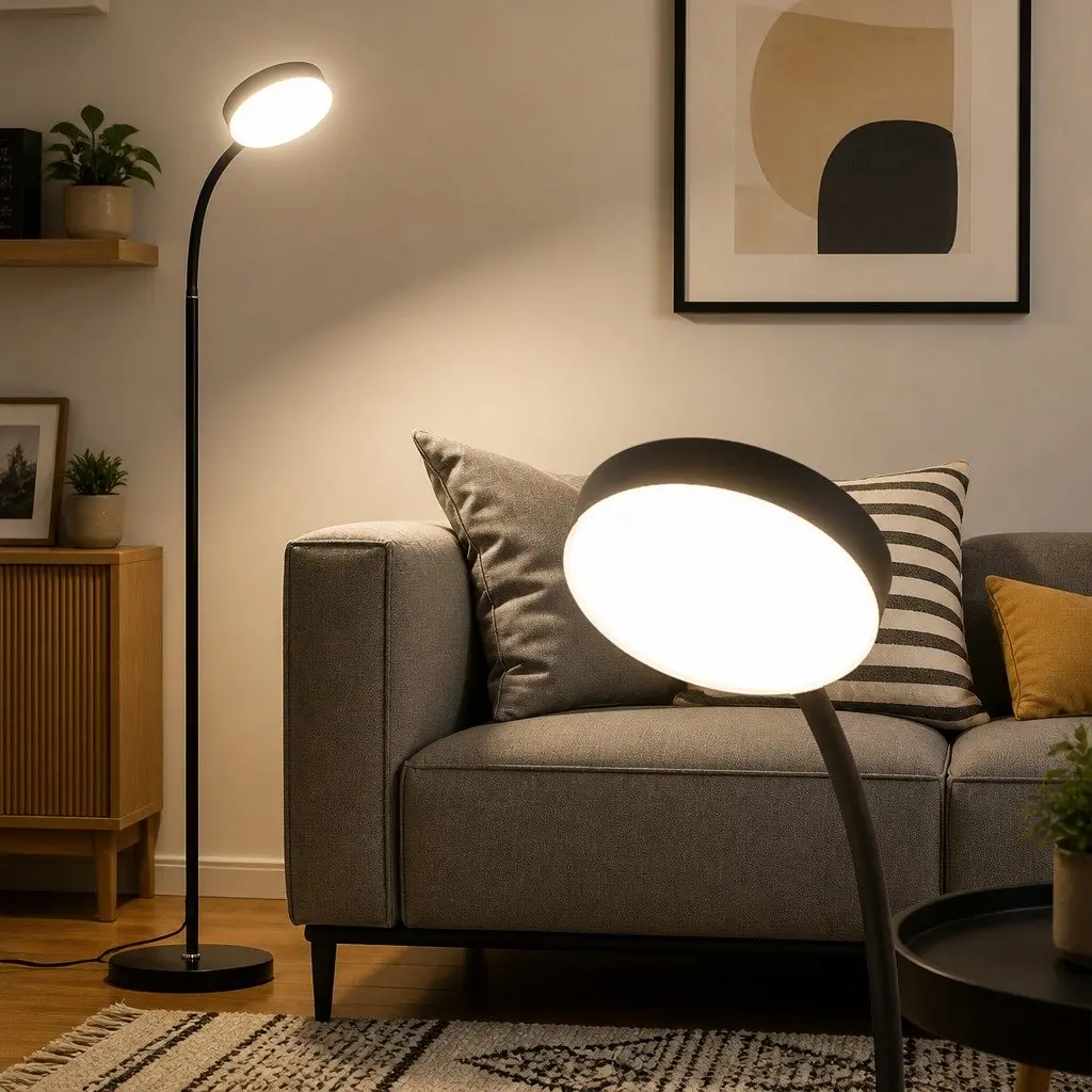 LED Floor Lamp for Home Use 1.5m with Remote Control Adjustable Brightness and Colour Temperature