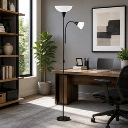Specifications of Modern Black Floor Lamp with Dual Light Sources