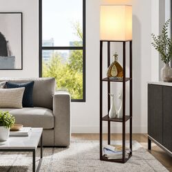 3-Tier Shelf Floor Lamp: Dimensions & Material Specs