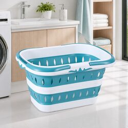 Specifications of a Foldable Laundry Basket: 51cm x 39cm x 28cm