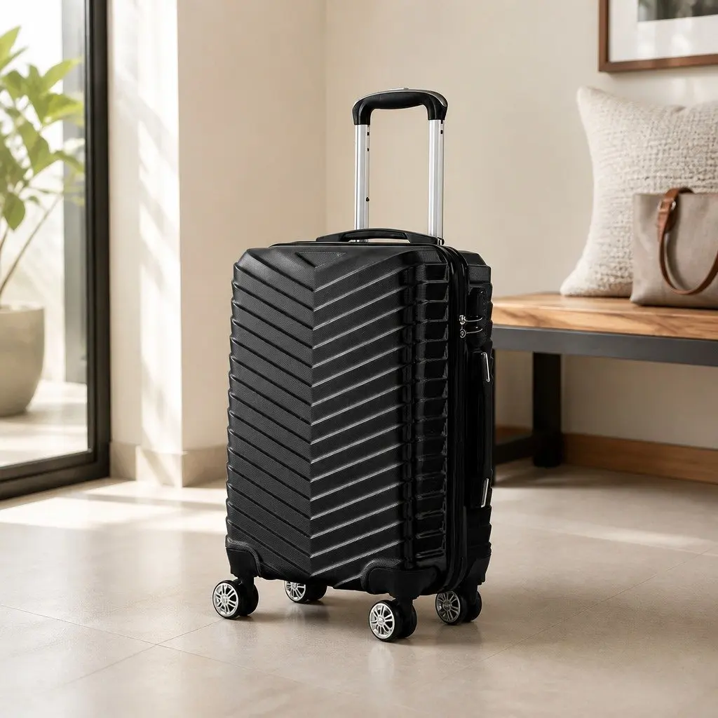 20 Inch Carry On Suitcase Luggage Travel Bag Anti-Theft Lock Dual Wheels
