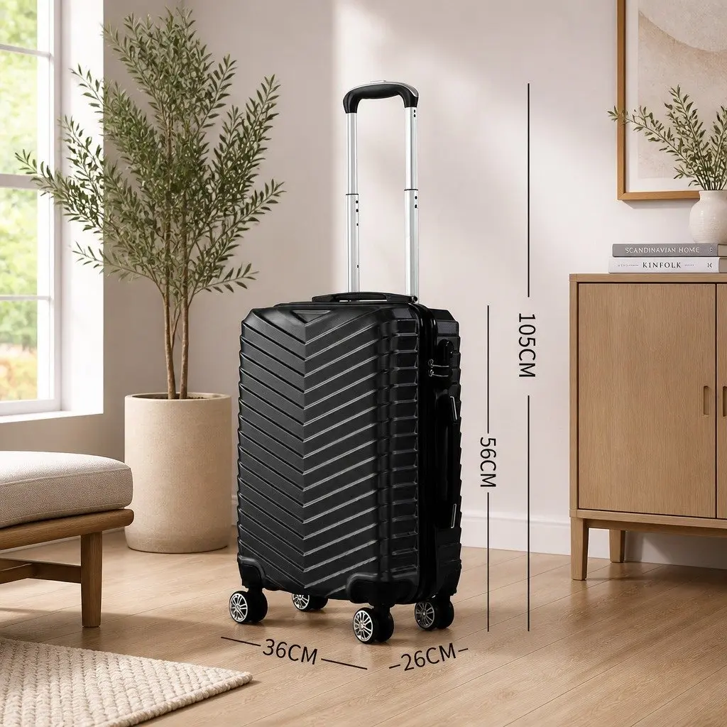 20 Inch Carry On Suitcase Luggage Travel Bag Anti-Theft Lock Dual Wheels
