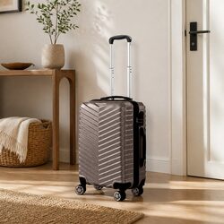 20 Inch Carry On Suitcase Specifications: Coffee Colour