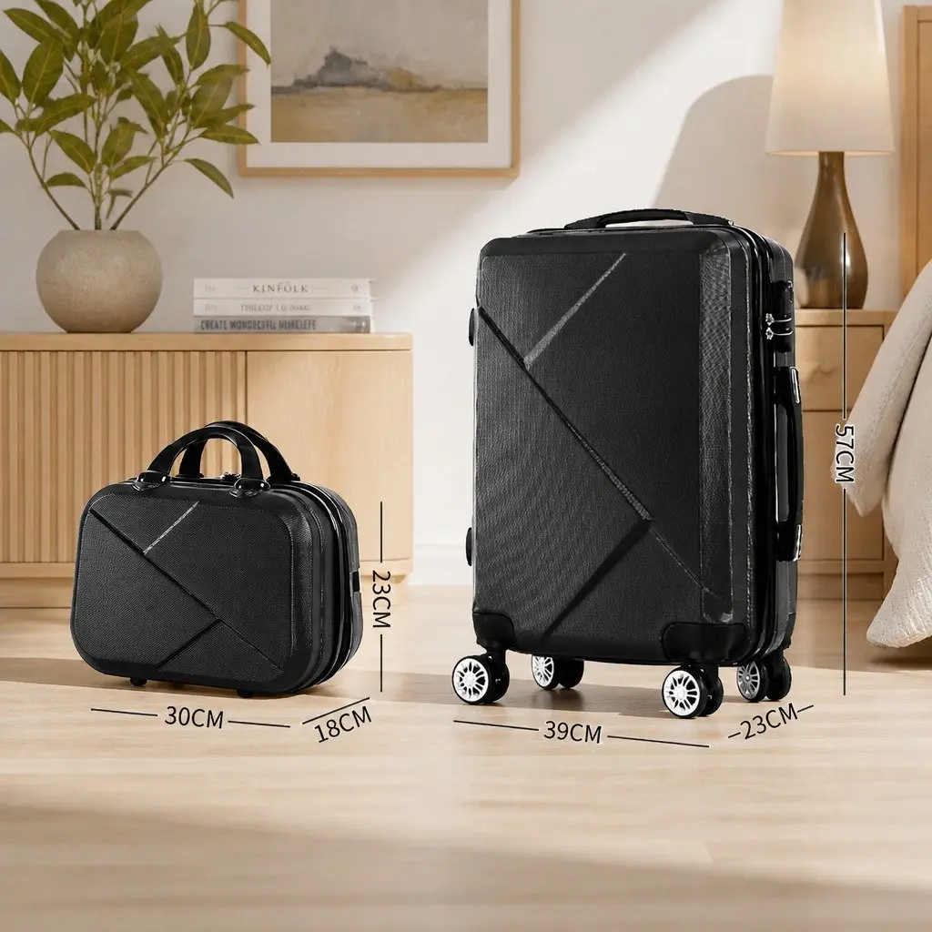 Travel Luggage Set Suitcase 20 Inch Trolley Bag 12 Inch Hard Shell Carry-On