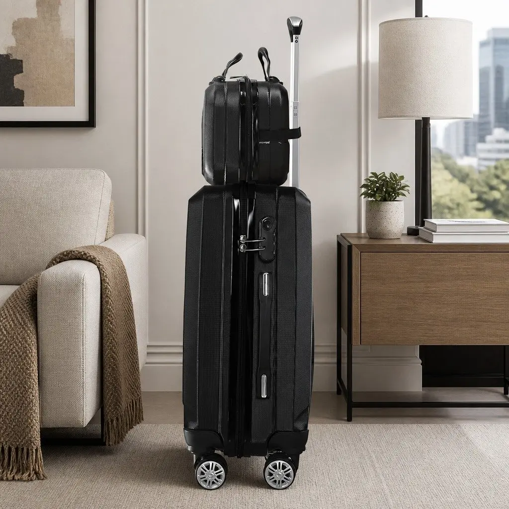 Travel Luggage Set Suitcase 20 Inch Trolley Bag 12 Inch Hard Shell Carry-On