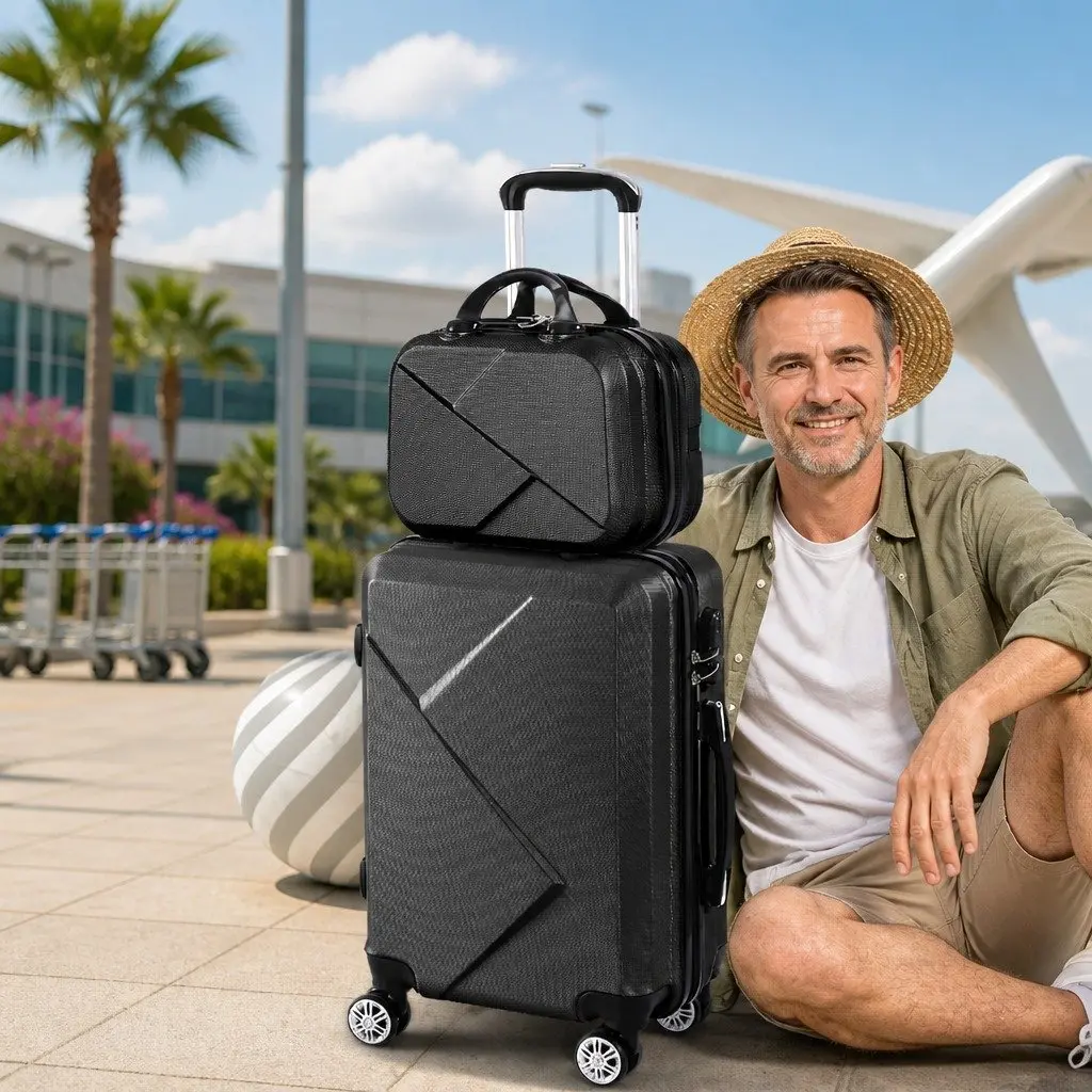 Travel Luggage Set Suitcase 20 Inch Trolley Bag 12 Inch Hard Shell Carry-On