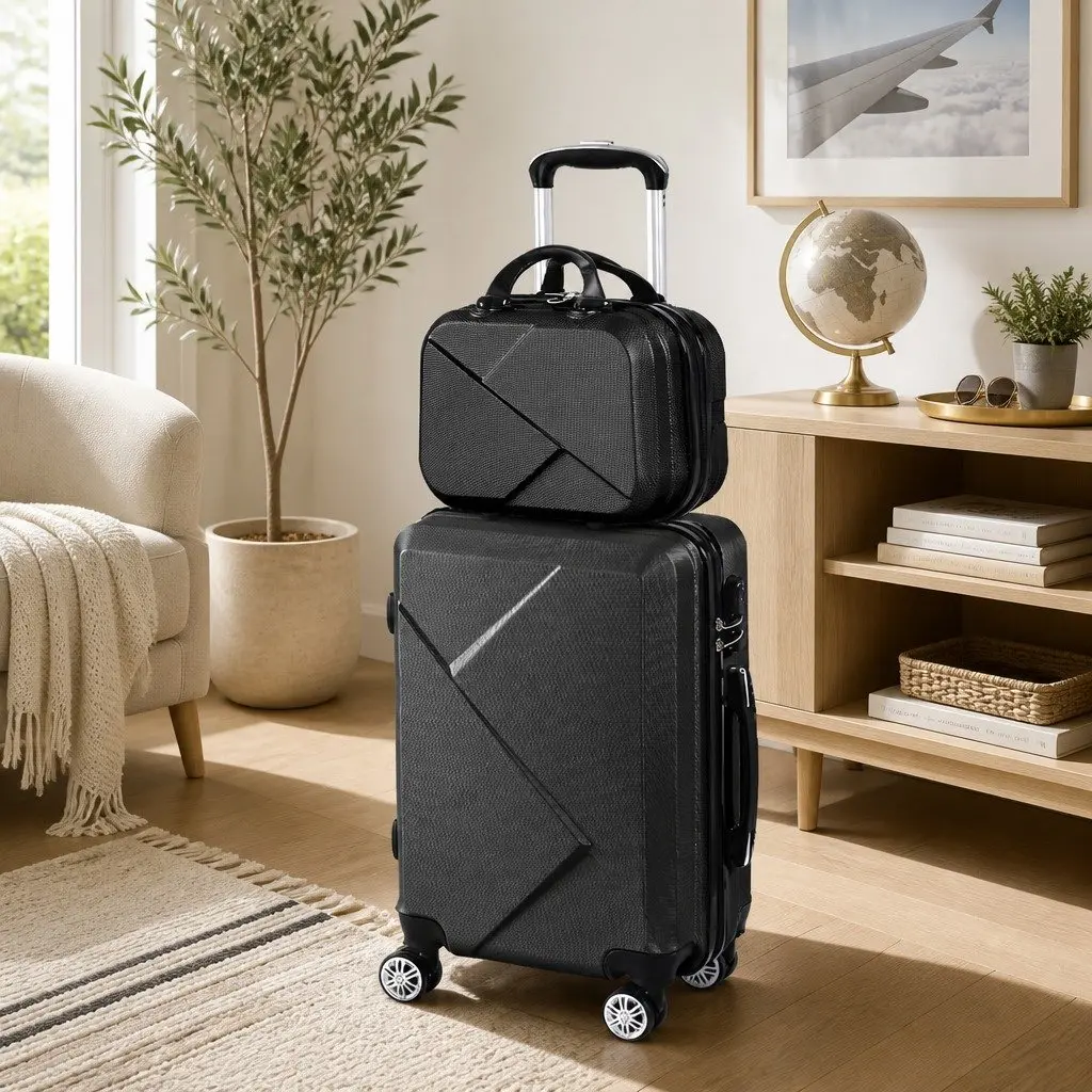 Travel Luggage Set Suitcase 20 Inch Trolley Bag 12 Inch Hard Shell Carry-On