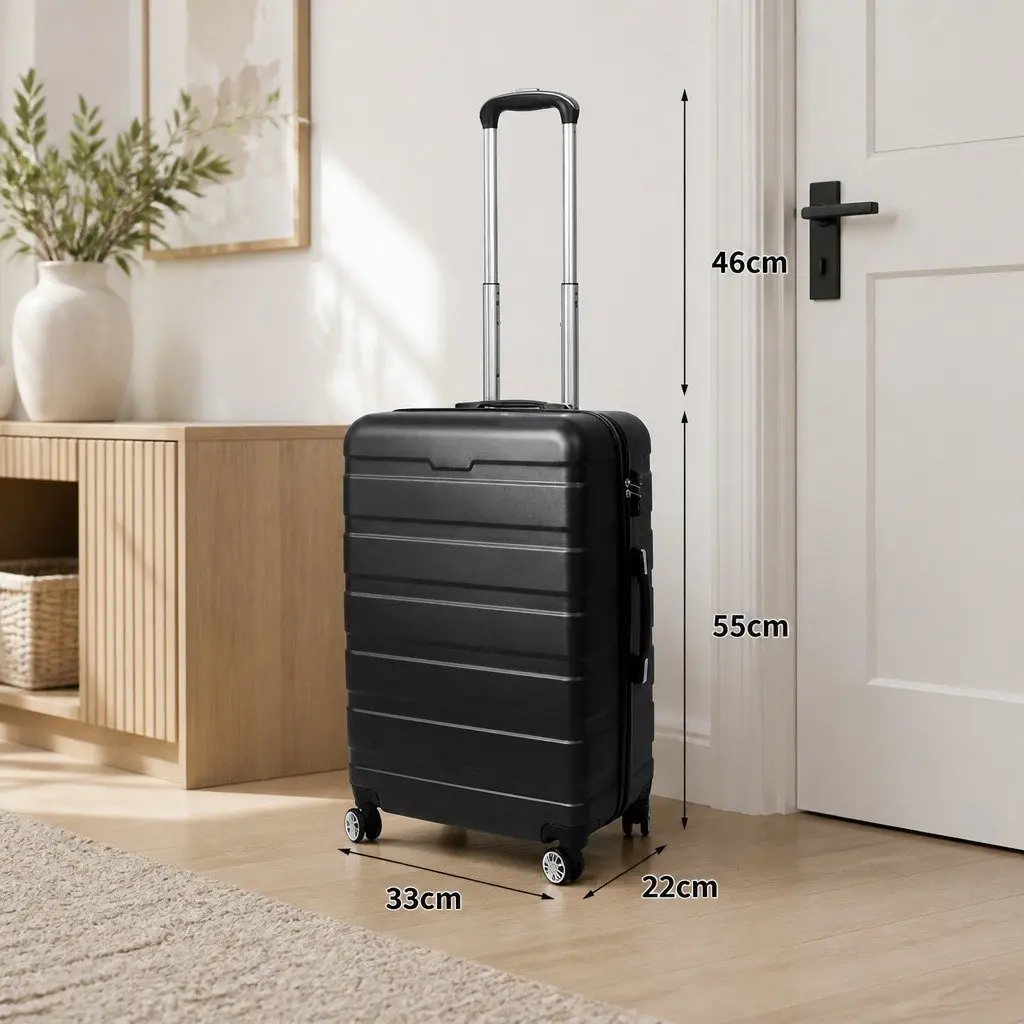 20 Inch Carry On Luggage Suitcase Lightweight Travel Case Spinner Wheels