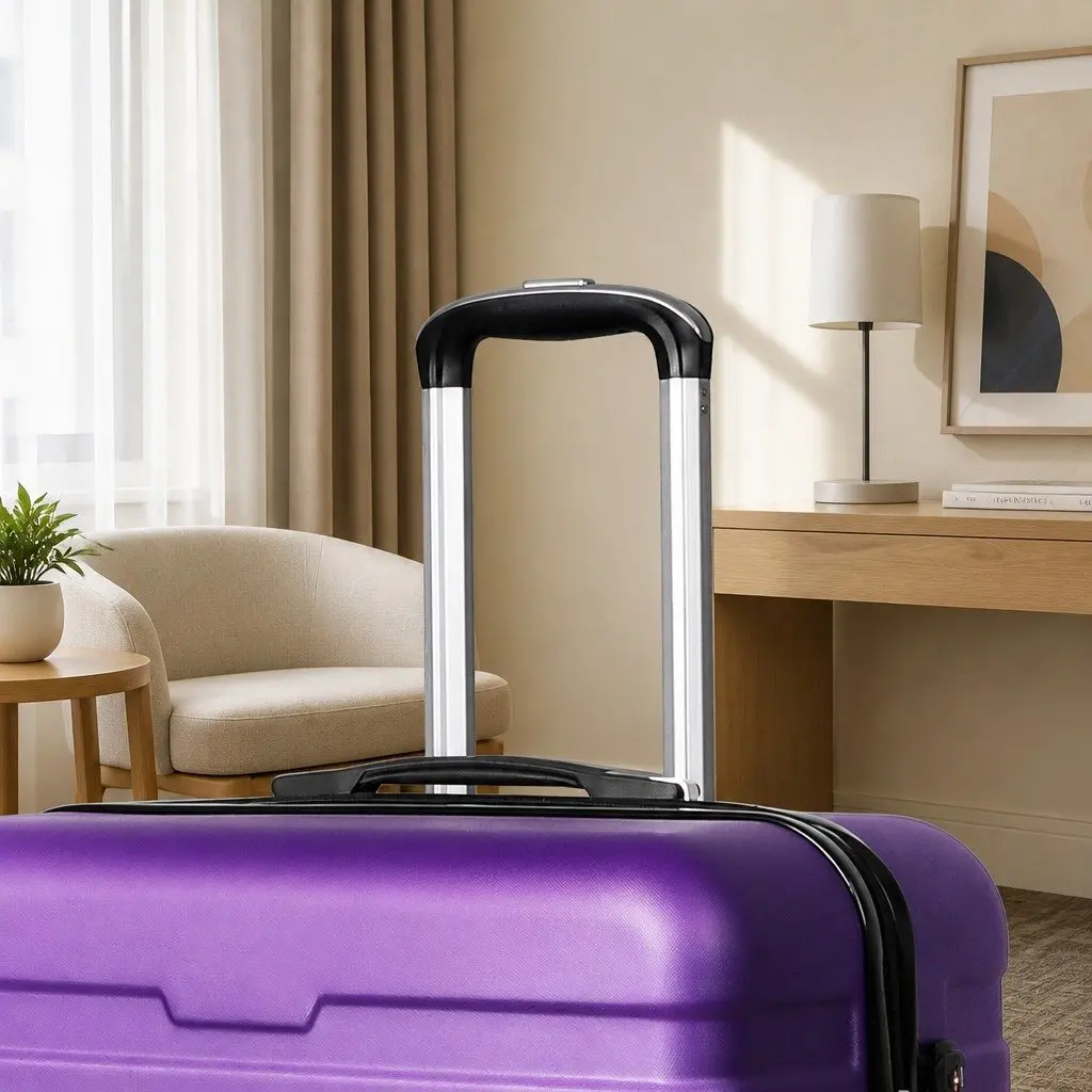 20 Inch Purple Carry-On Luggage