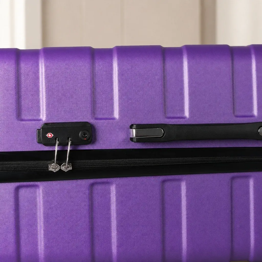 20 Inch Purple Carry-On Luggage