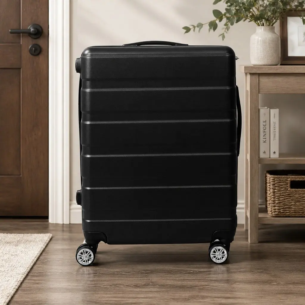 Hardshell Luggage Suitcase for Travel 24 Inch Black