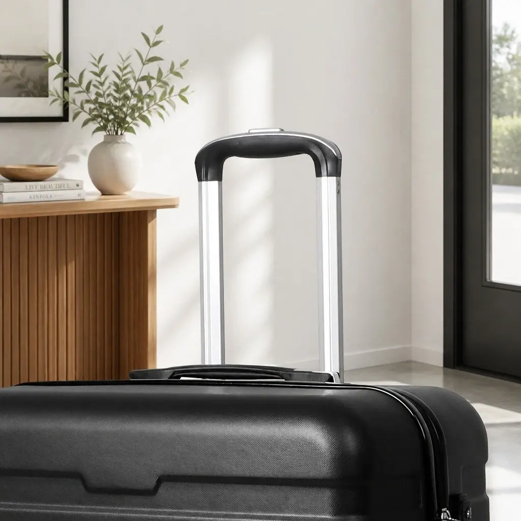 Hardshell Luggage Suitcase for Travel 24 Inch Black