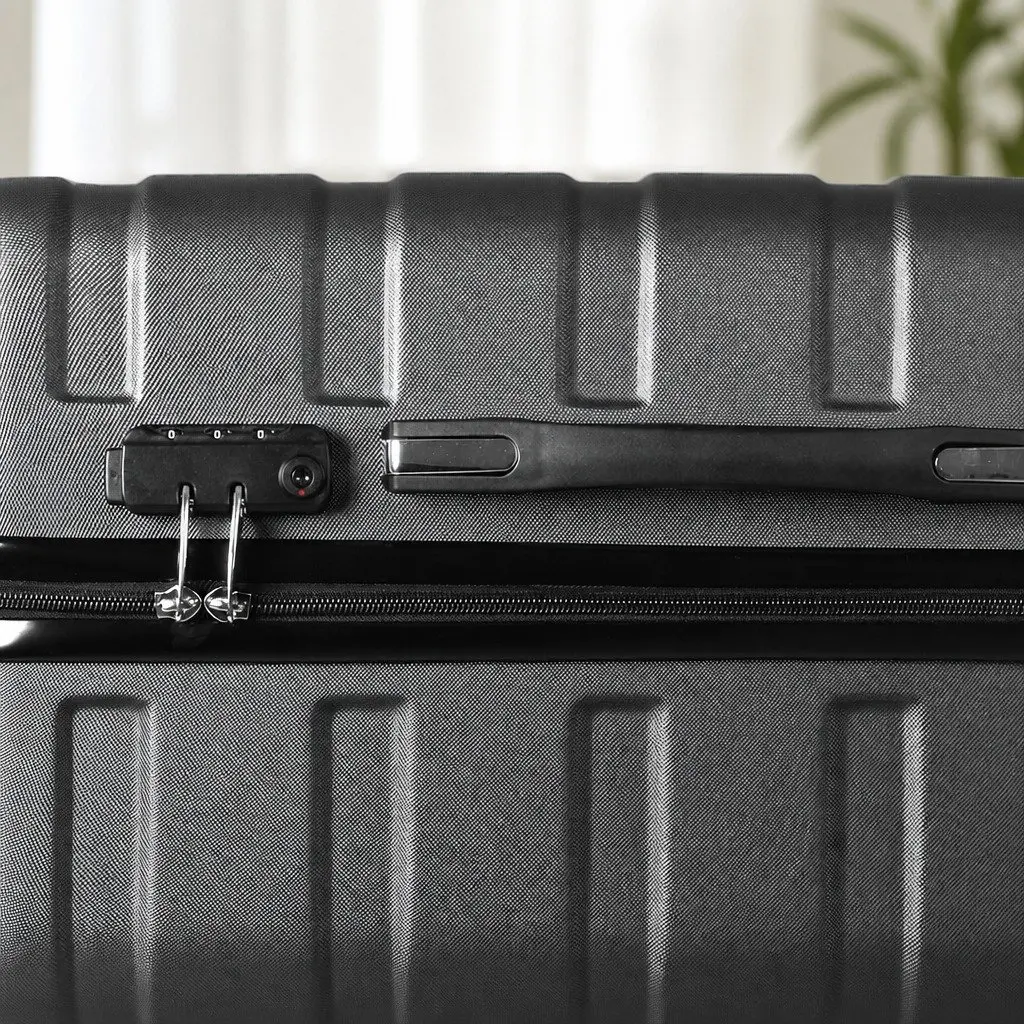 Hardshell Luggage Suitcase for Travel 24 Inch Black