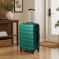 24 Inch Luggage Suitcase Hard Shell Travel Case Carry-On Spinner Wheels Handle