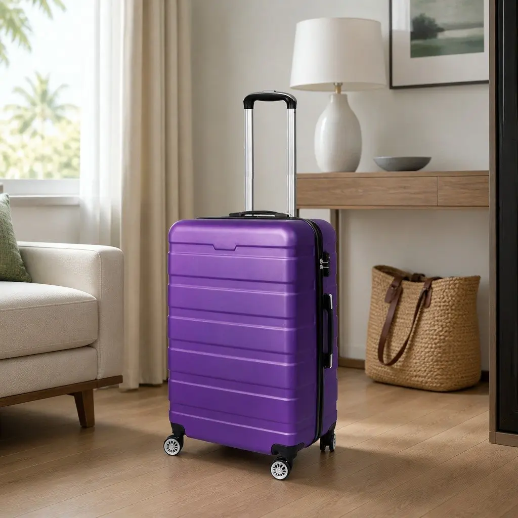 24 Inch Hard Shell Suitcase Luggage Case Spinner Wheels Carry Handle Travel Bag