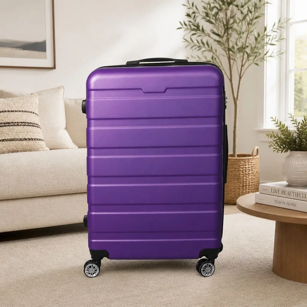 24 Inch Hard Shell Suitcase Luggage Case Spinner Wheels Carry Handle Travel Bag