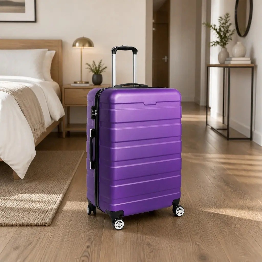 24 Inch Hard Shell Suitcase Luggage Case Spinner Wheels Carry Handle Travel Bag