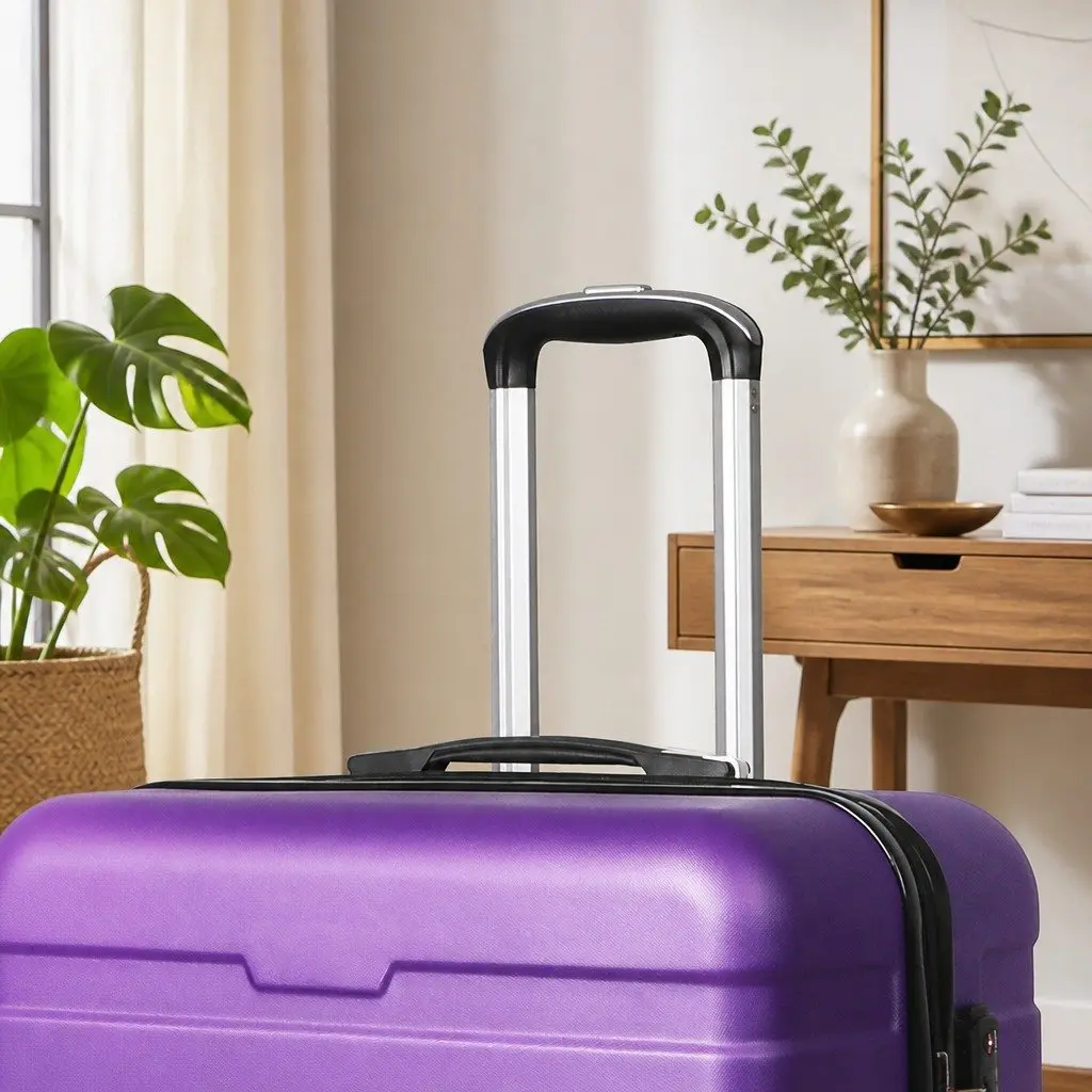 28 Inch Luggage Suitcase for Travel with Spinner Wheels Purple