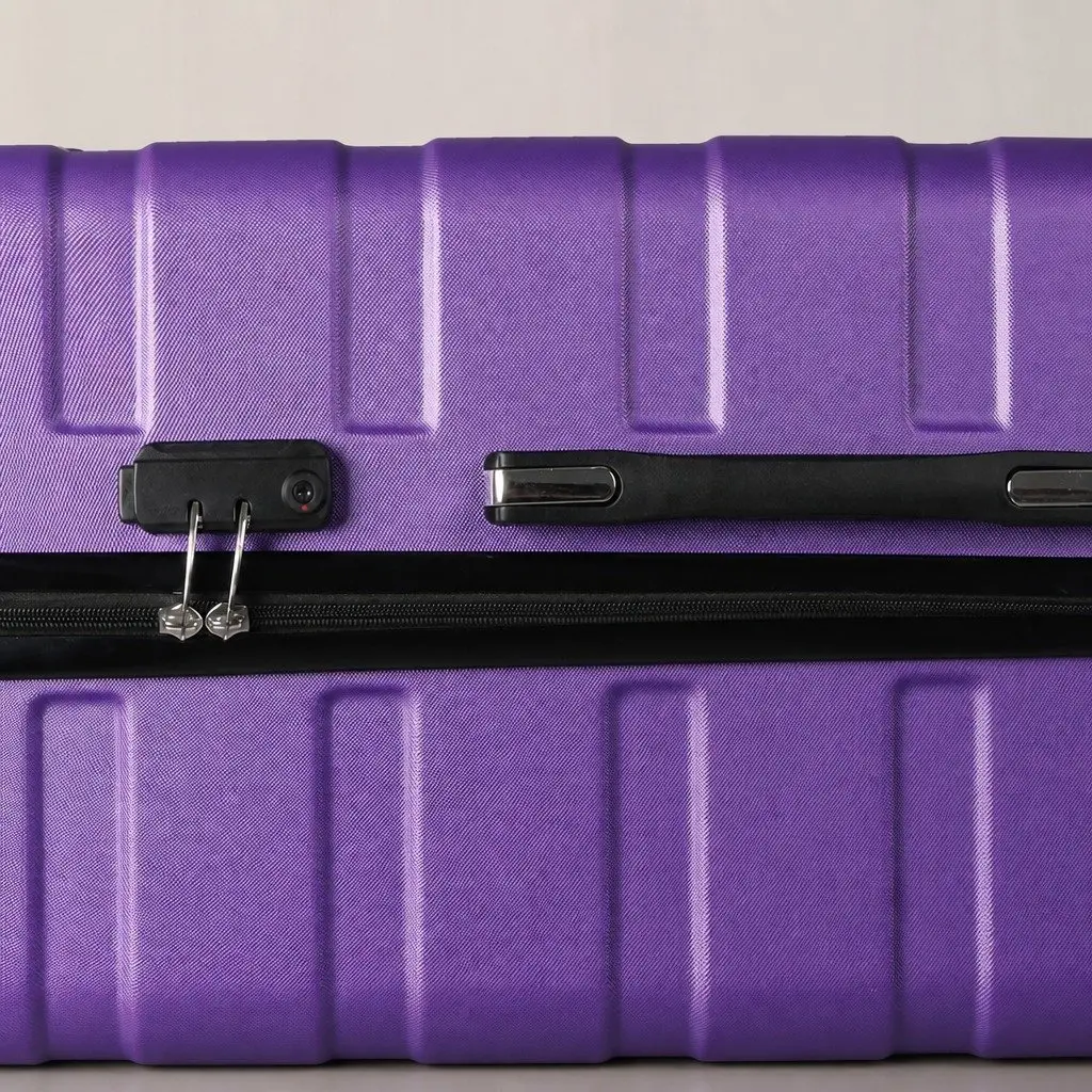 28 Inch Luggage Suitcase for Travel with Spinner Wheels Purple