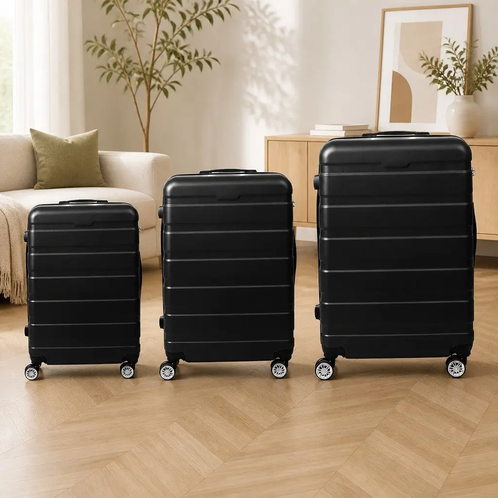 3PC Luggage Set Suitcase Carry-on Travel Trolley Spinner Wheels Hard Shell