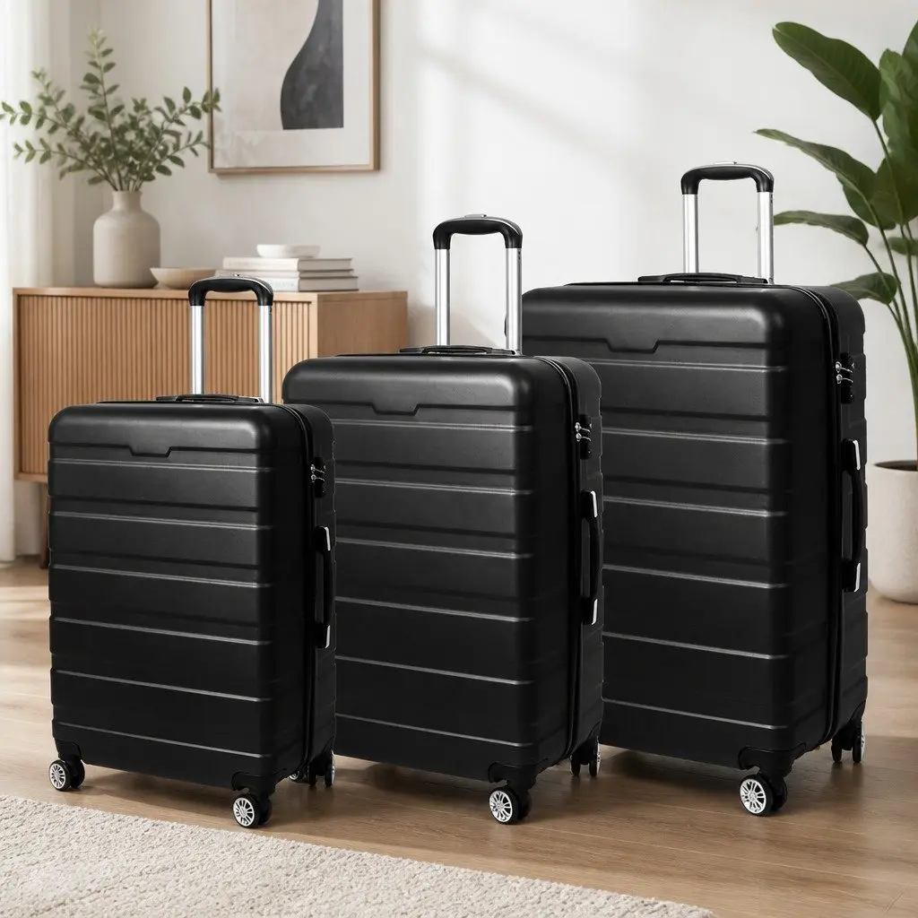 3PC Luggage Set Suitcase Carry-on Travel Trolley Spinner Wheels Hard Shell