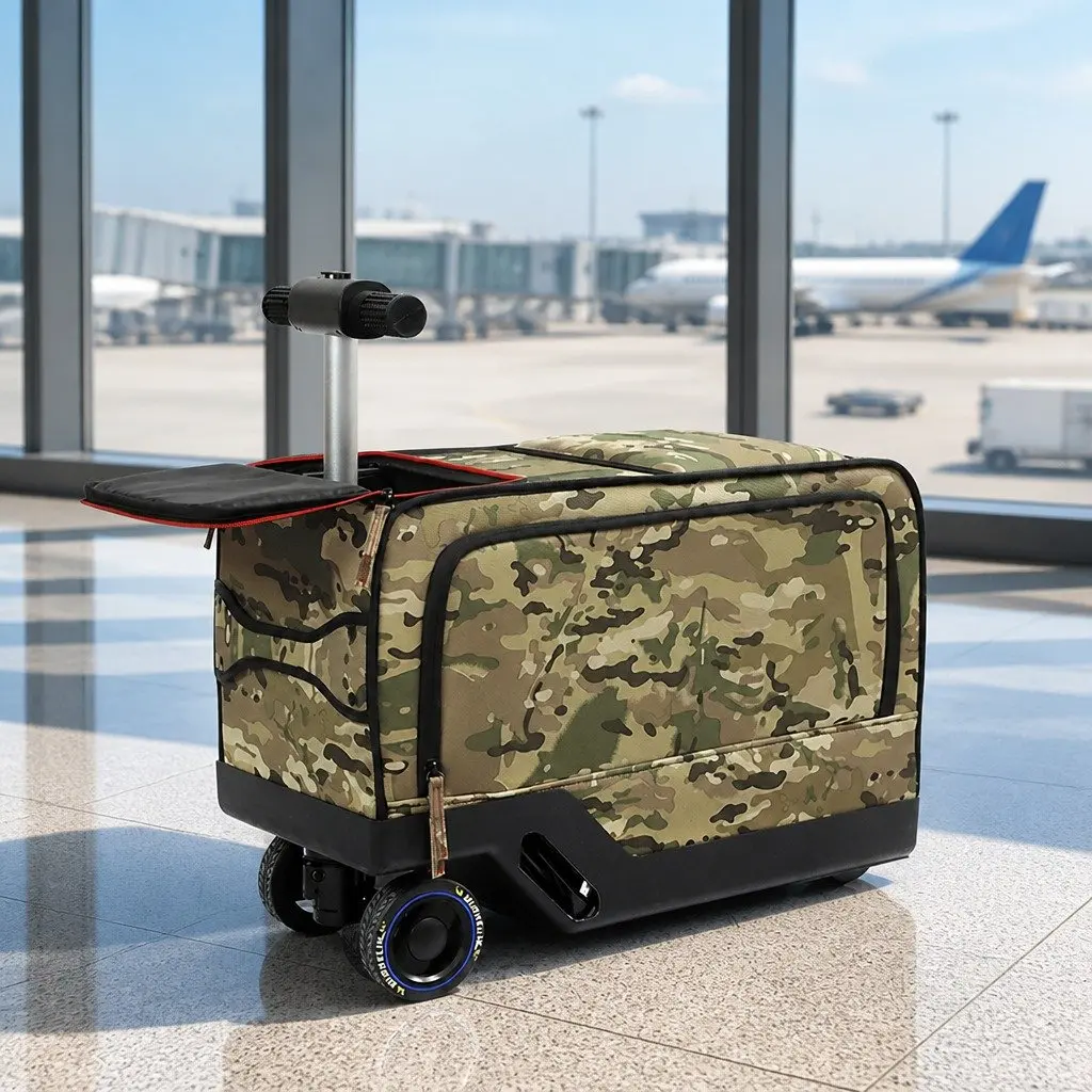 Electric Riding Luggage Suitcase for Travel 20 Inch Carry On Size