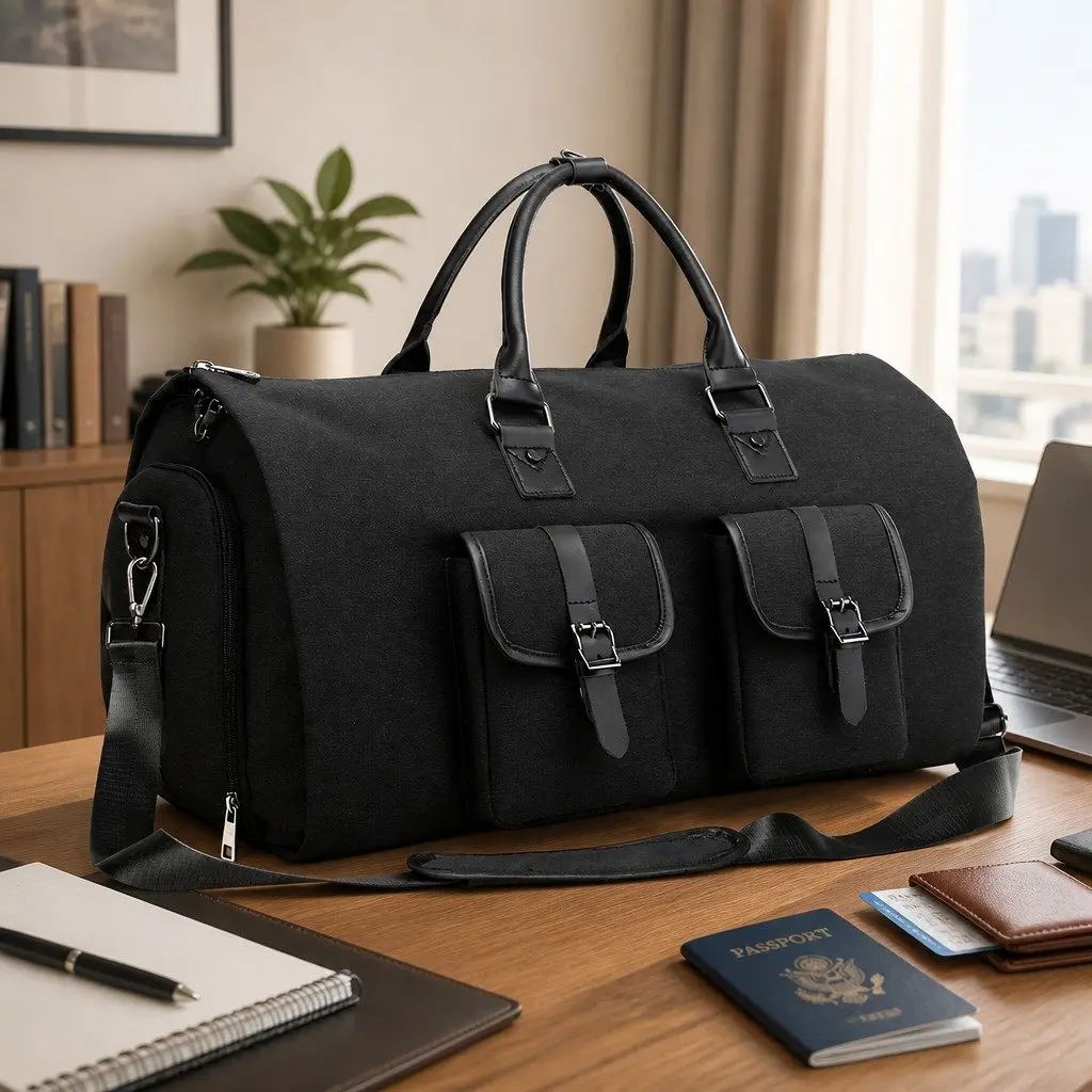 Carry On Garment Bag 2 In 1 Suit Travel Bag Shoe Compartment Trolley Sleeve