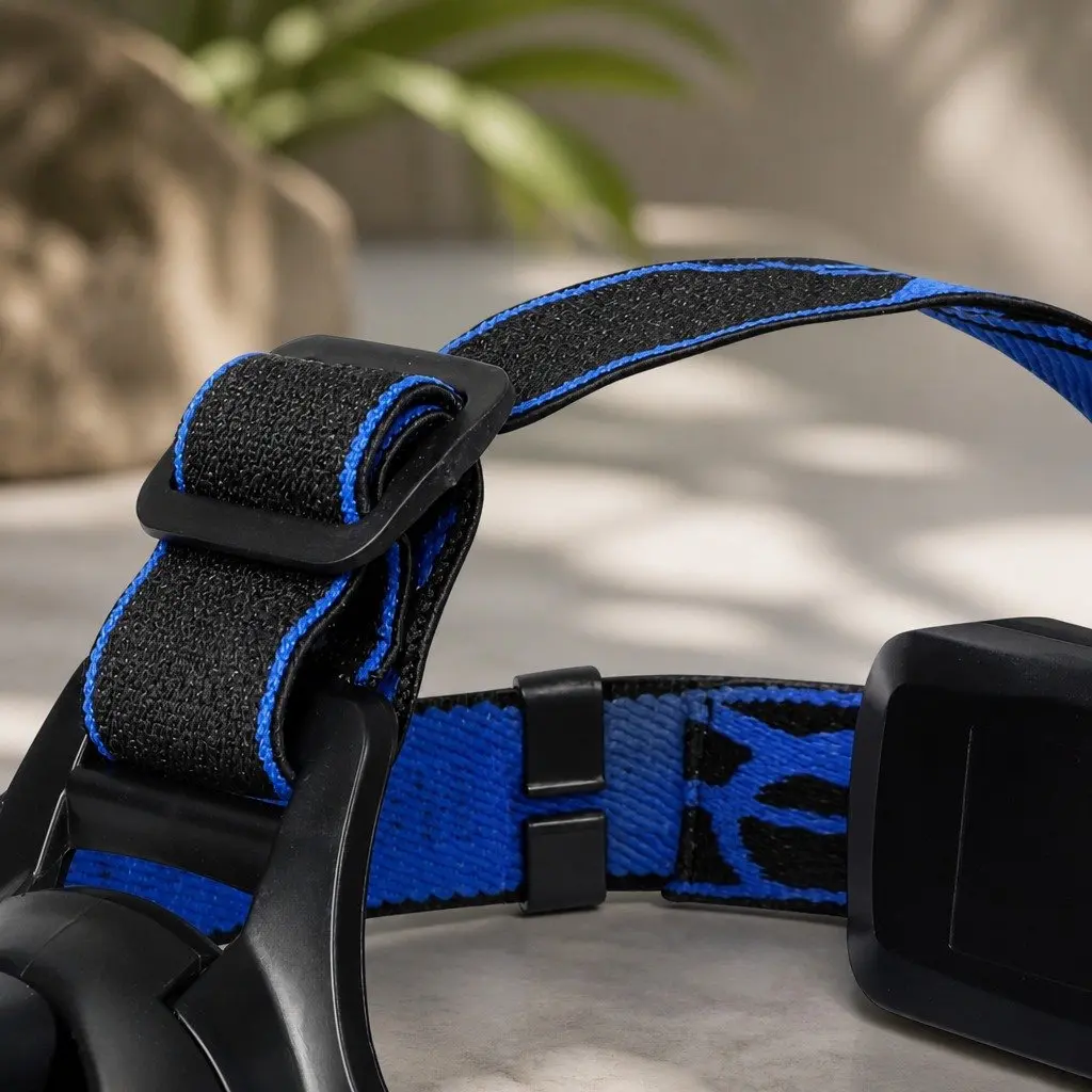LED Headlamp Outdoor Camping Headlight 140 Lumens Rechargeable Head Torch
