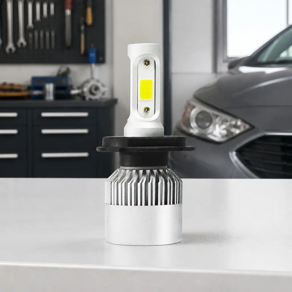 H4 LED Headlight Bulbs, 6500K, Waterproof