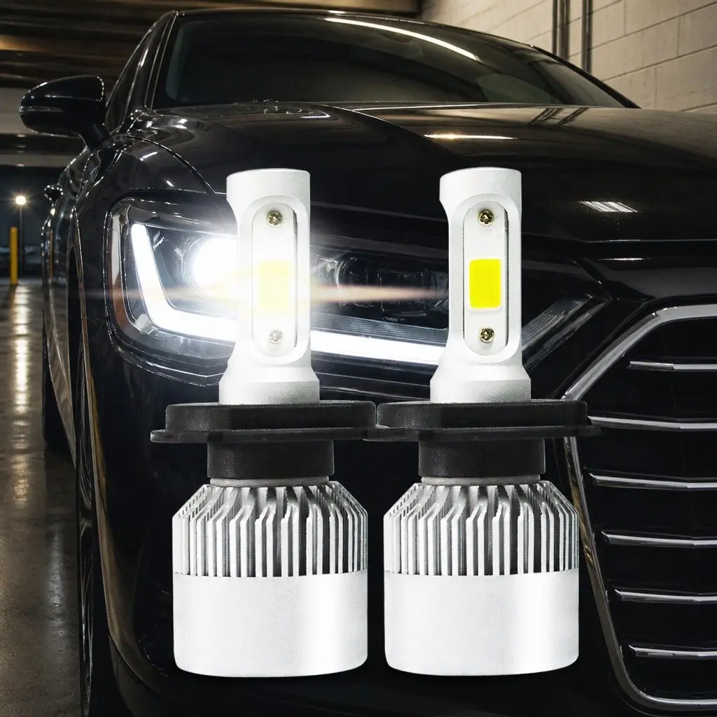 H4 LED Headlight Bulbs, 6500K, Waterproof