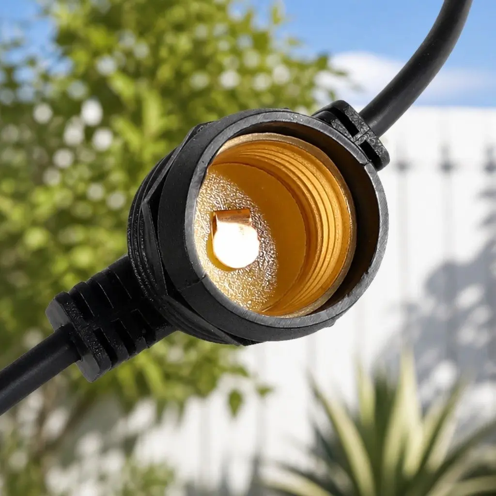 40M Festoon String Lights with 40 Bulbs