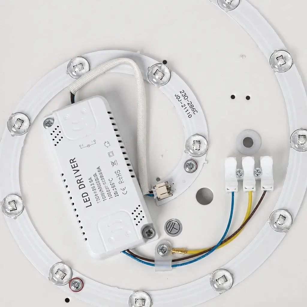 LED Ceiling Light for Home 30cm 36W 3-Colour Ultra-Thin Round Flush Mount