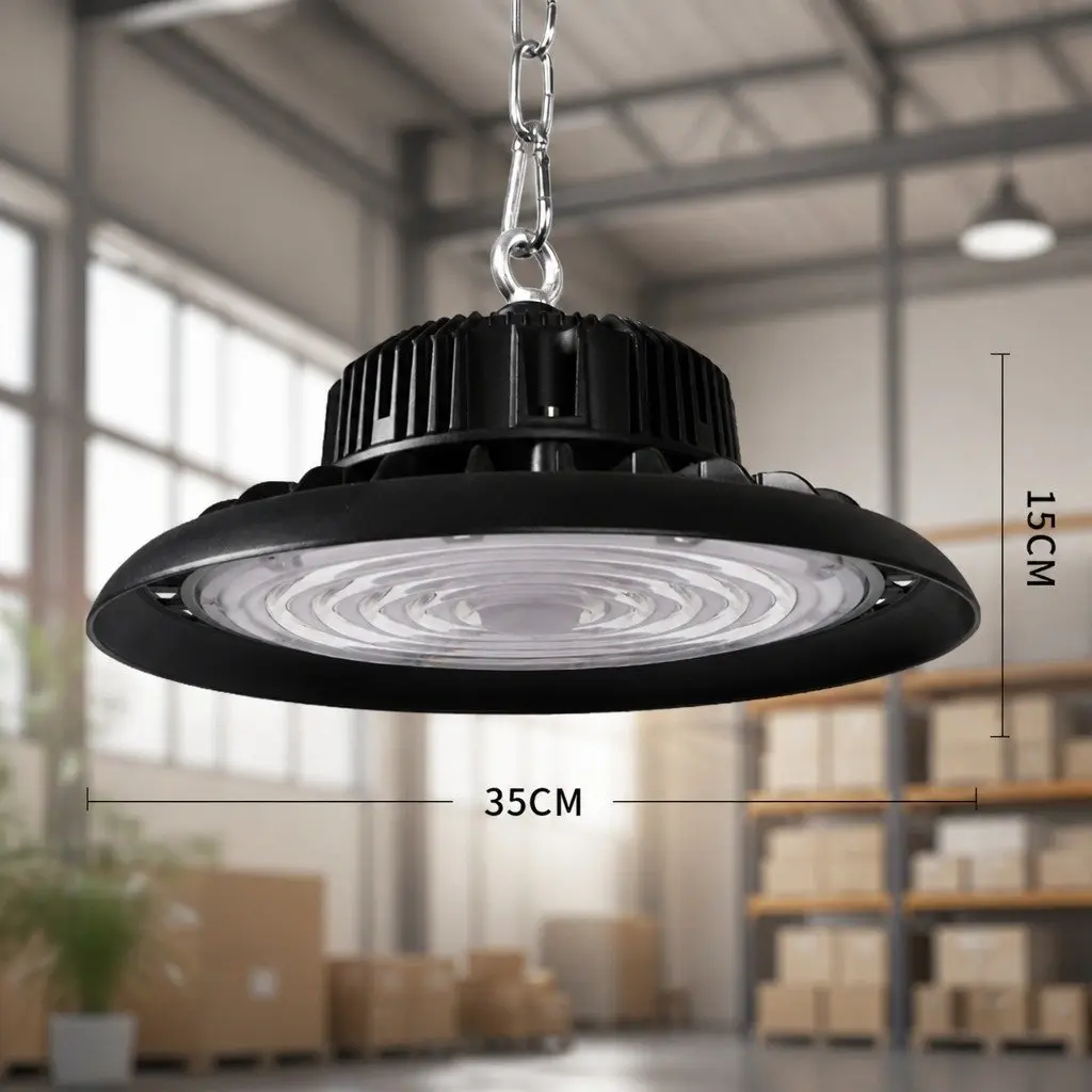 UFO High Bay LED Light 200W Commercial Warehouse Workshop Gym Bright Lighting 35cm