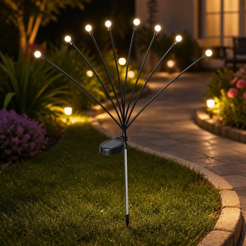 Solar Lawn Lights Outdoor Garden Pathway 73cm H 11cm L 7cm W