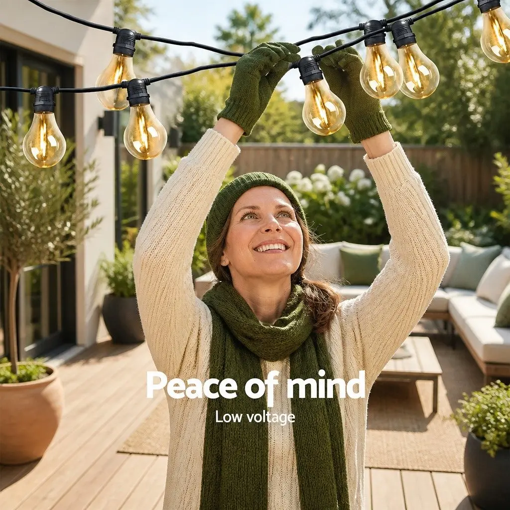41m Festoon String Lights with 40 Bulbs