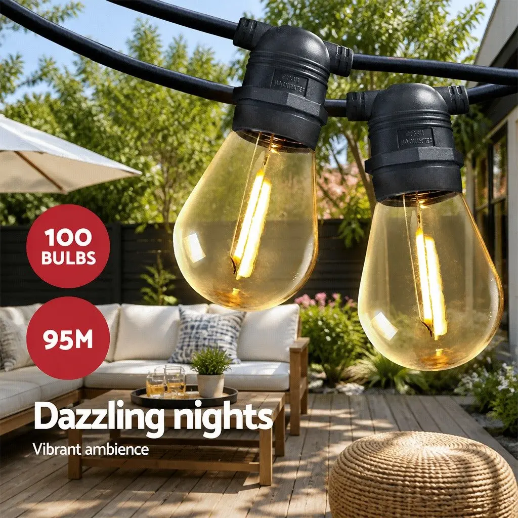 95m LED Festoon String Lights